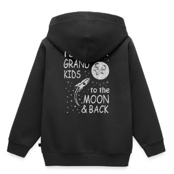 Grandfather, grandparent, grandpa, grandson, opi, gift, r - Kids Premium Organic Hoodie - black - Back - AI Model Kid Male (0cm)