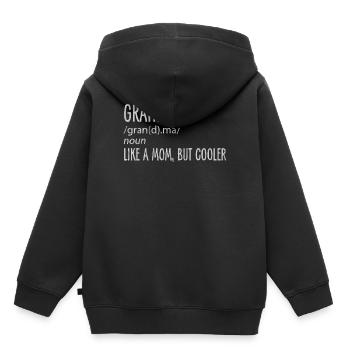 Großmutter, Oma, Omi, Großeltern - Kinder Premium Organic Hoodie - Schwarz - Hinten - AI Model Kid Male (0cm)