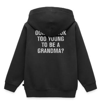 Großmutter, Oma, Omi, Großeltern - Kinder Premium Organic Hoodie - Schwarz - Hinten - AI Model Kid Male (0cm)