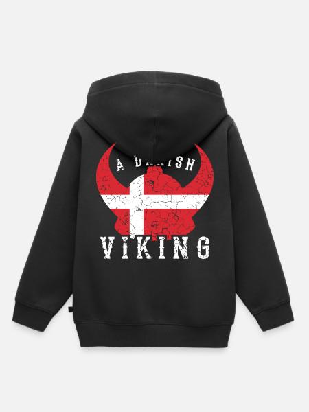 Vikinger Dänemark - Kinder Premium Organic Hoodie - Schwarz