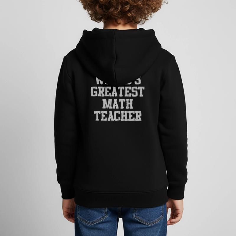 Math, math, math teacher, math lecturer, Kids Premium Organic Hoodie
