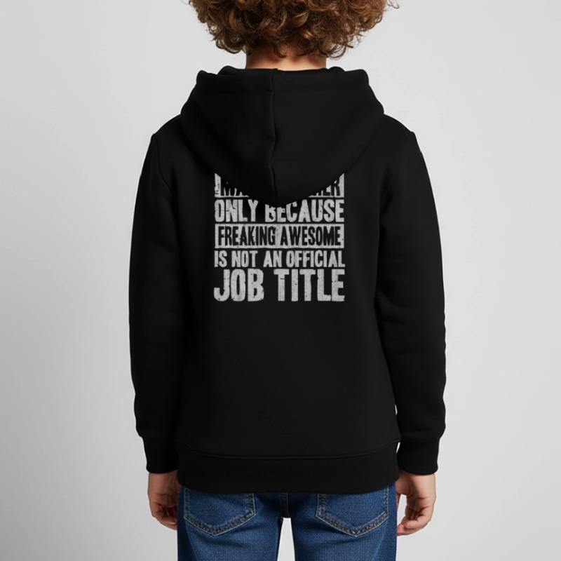 Maths, maths, prof de maths, prof de maths, Sweat Premium à capuche enfant bio
