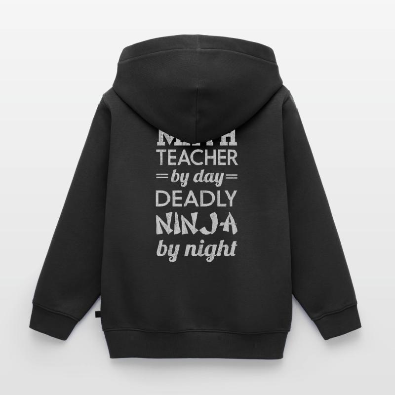 Maths, maths, prof de maths, prof de maths, Sweat Premium à capuche enfant bio