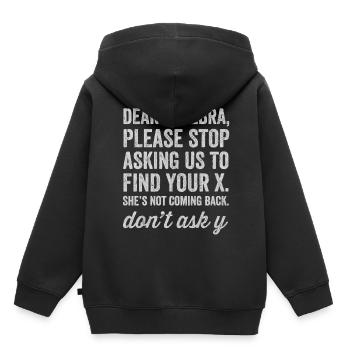 Math, math, math teacher, math lecturer, - Kids Premium Organic Hoodie - black - Back - AI Model Kid Male (0cm)