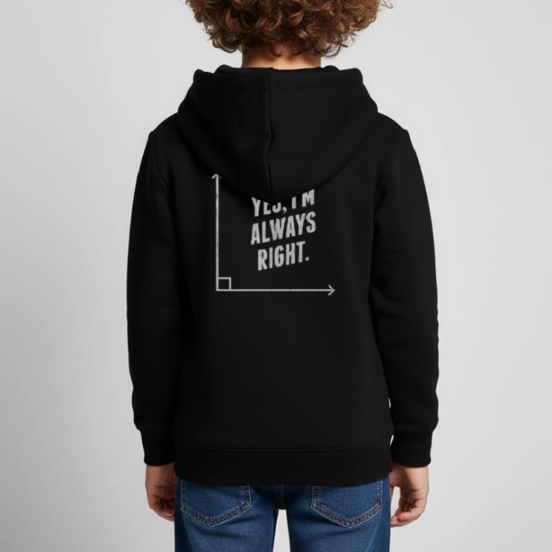 Maths, maths, prof de maths, prof de maths, Sweat Premium à capuche enfant bio