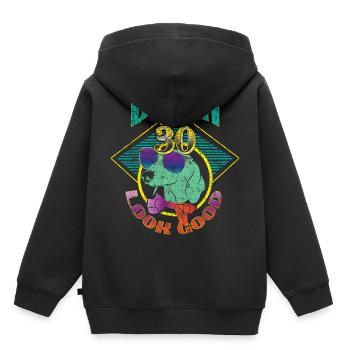 30. Geburtstag - Kinder Premium Organic Hoodie - Schwarz - Hinten - AI Model Kid Male (0cm)