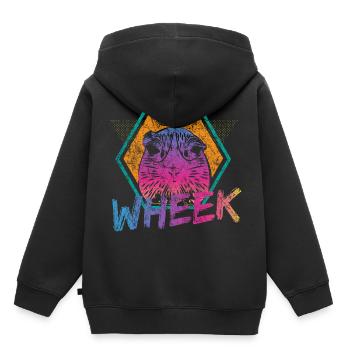 Meerschweinchen - Kinder Premium Organic Hoodie - Schwarz - Hinten - AI Model Kid Male (0cm)