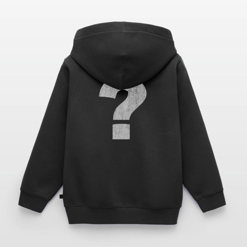 Point d’interrogation, point d’interrogation Symbole, point d’interrogation Ze Sweat Premium à capuche enfant bio