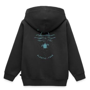 Klimawandel, aktivist, umweltschutz, naturschutz, - Kinder Premium Organic Hoodie - Schwarz - Hinten - AI Model Kid Male (0cm)