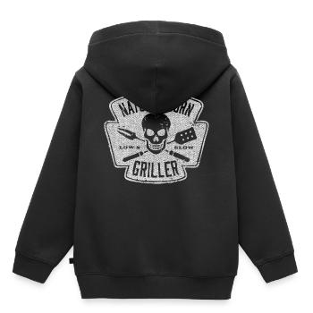 Grillen, Grill, Grill wetter, Fleisch grillen, Pap - Kinder Premium Organic Hoodie - Schwarz - Hinten - AI Model Kid Male (0cm)