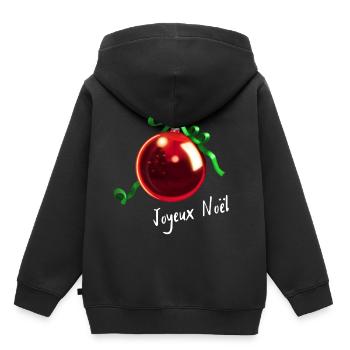 Christmas tree Joyeux Noël - Kids Premium Organic Hoodie - black - Back - AI Model Kid Male (0cm)