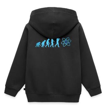 SCIENCE Evolution avec neutron atomique Big Bang - Sweat Premium à capuche enfant bio - noir - Dos - AI Model Kid Male (0cm)