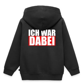 J'étais cadeau - Sweat Premium à capuche enfant bio - noir - Dos - AI Model Kid Male (0cm)
