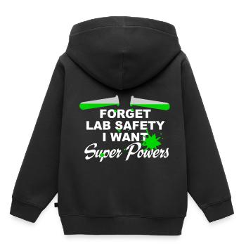 chemistry - Kids Premium Organic Hoodie - black - Back - AI Model Kid Male (0cm)