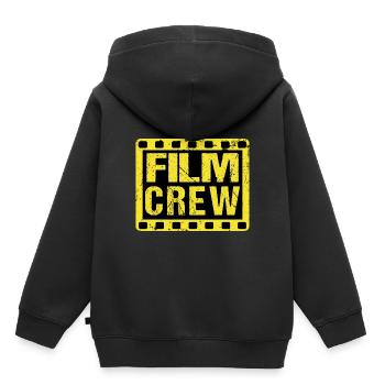 Film Crew T-Shirt for Filmmakers Print on Back - Kids Premium Organic Hoodie - black - Back - AI Model Kid Male (0cm)