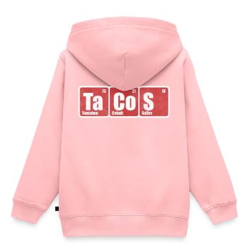 Taco - Kinder Premium Organic Hoodie - Rosa - Hinten - AI Model Kid Female (0cm)