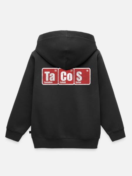 Taco - Kinder Premium Organic Hoodie - Schwarz
