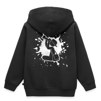 Kamera Fotograf Fotoshooting Filmemacher Hobby - Kinder Premium Organic Hoodie - Schwarz - Hinten - AI Model Kid Male (0cm)