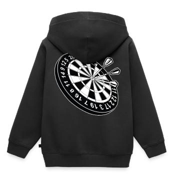 Dartboard Dart - Kids Premium Organic Hoodie - black - Back - AI Model Kid Male (0cm)