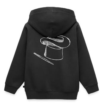 magicien - Sweat Premium à capuche enfant bio - noir - Dos - AI Model Kid Male (0cm)