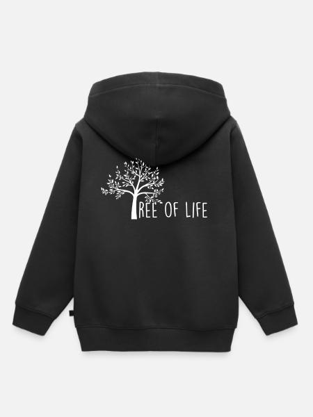 Tree of life. tree of Life - Kids Premium Organic Hoodie - black