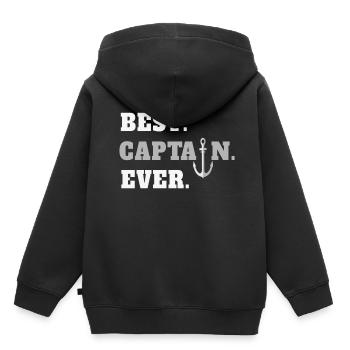 Meilleure régate de capitaine jamais de capitaine d'ancre - Sweat Premium à capuche enfant bio - noir - Dos - AI Model Kid Male (0cm)