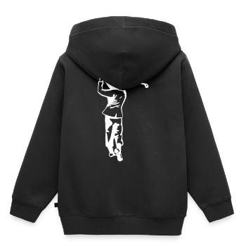 Golf - Golf - Golfeurs - Sweat Premium à capuche enfant bio - noir - Dos - AI Model Kid Male (0cm)