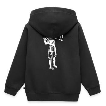 Golf - Golf - Golfeurs - Sweat Premium à capuche enfant bio - noir - Dos - AI Model Kid Male (0cm)