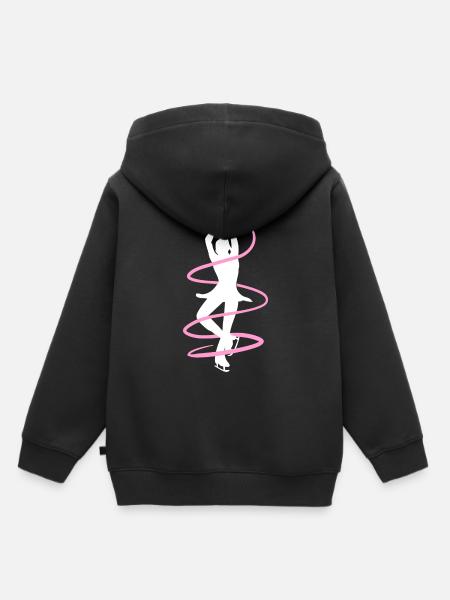 Pirouette Figure Skating - Kinder Premium Organic Hoodie - Schwarz