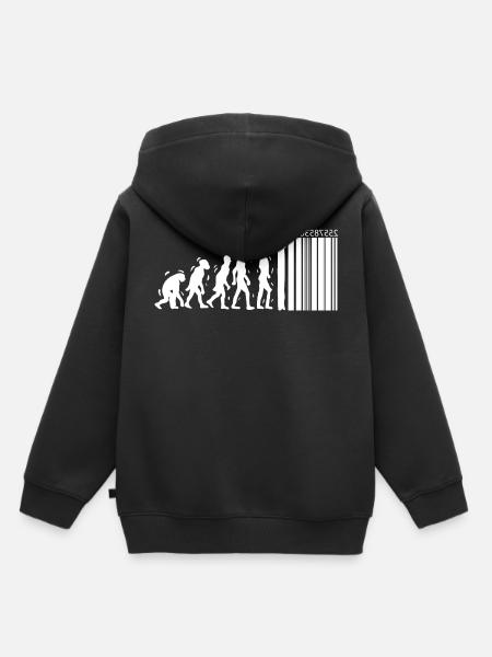 Einzigartiger Evolutionsentwurf für Verbraucher - Kinder Premium Organic Hoodie - Schwarz