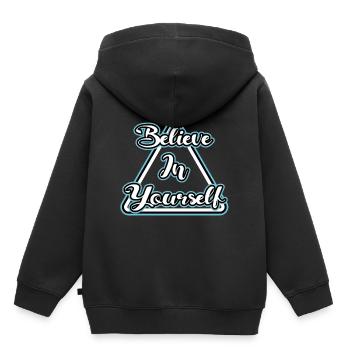 saying - Kids Premium Organic Hoodie - black - Back - AI Model Kid Male (0cm)