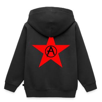 antifa - Sweat Premium à capuche enfant bio - noir - Dos - AI Model Kid Male (0cm)