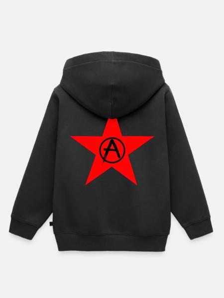 antifa - Kids Premium Organic Hoodie - black