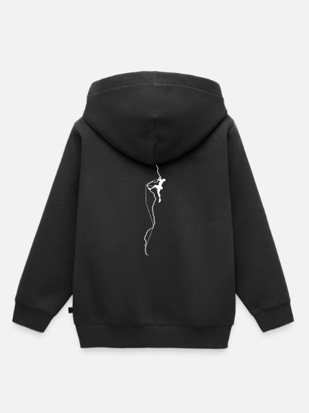 Escalade - Sweat Premium à capuche enfant bio - noir