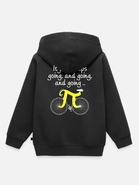 Pi. Just keeps on going. - Kinder Premium Organic Hoodie - Schwarz