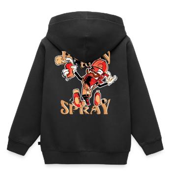 Born to Spray Graffiti - Kids Premium Organic Hoodie - black - Back - AI Model Kid Male (0cm)