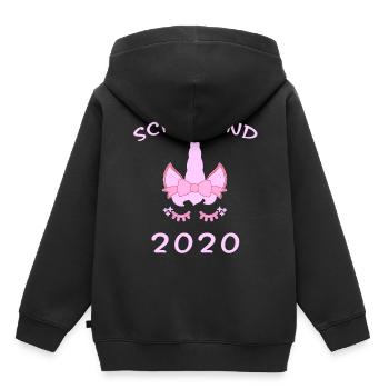 Schulkind Einschulung Schulanfang einschulung - Kinder Premium Organic Hoodie - Schwarz - Hinten - AI Model Kid Male (0cm)