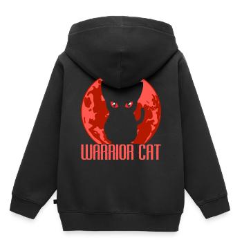 Karaté Arts Martiaux Escrimeur Guerrier Ninja - Sweat Premium à capuche enfant bio - noir - Dos - AI Model Kid Male (0cm)