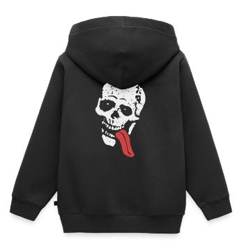 JESSE SKULL - Kids Premium Organic Hoodie - black - Back - AI Model Kid Male (0cm)