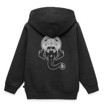 Ganesha Indian God - Kinder Premium Organic Hoodie - Schwarz - Hinten - AI Model Kid Male (0cm)