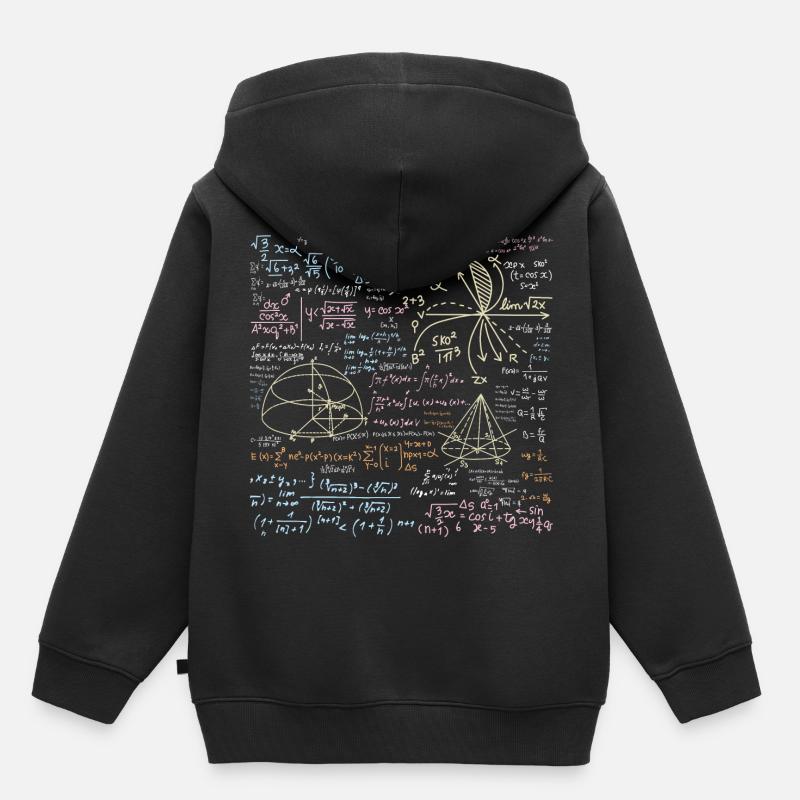 Funny math problem solving - Kids Premium Organic Hoodie - black