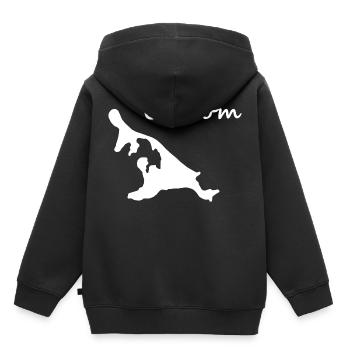 Usedom - Kinder Premium Organic Hoodie - Schwarz - Hinten - AI Model Kid Male (0cm)