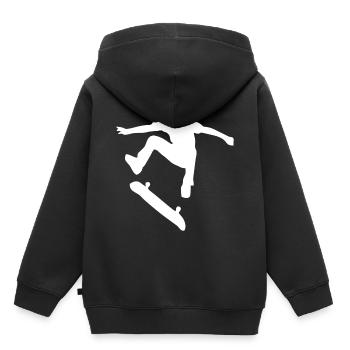 Skate skate skate skate - Sweat Premium à capuche enfant bio - noir - Dos - AI Model Kid Male (0cm)