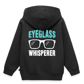 Optiker Augenoptiker Augenarzt - Kinder Premium Organic Hoodie - Schwarz - Hinten - AI Model Kid Male (0cm)