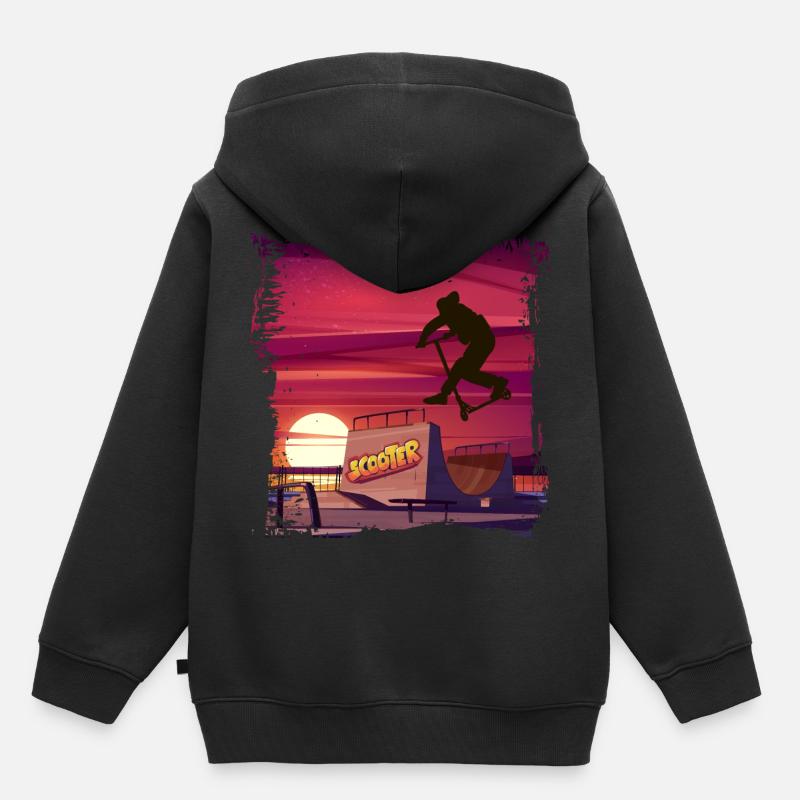 Cancan 6 - Sweat Premium à capuche enfant bio - noir