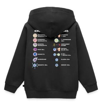 Wissenschaft Experimente - Kinder Premium Organic Hoodie - Schwarz - Hinten - AI Model Kid Male (0cm)