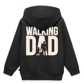 Geschenk für werdende Papas The Walking Dad - Kinder Premium Organic Hoodie - Schwarz - Hinten - AI Model Kid Male (0cm)