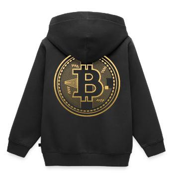 Crypto Bitcoin It's time for Plan B Shirt Gift - Kids Premium Organic Hoodie - black - Back - AI Model Kid Male (0cm)