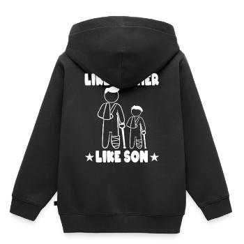 Injured Dad Grandfather Uncles Grandpas Relative - Kids Premium Organic Hoodie - black - Back - AI Model Kid Male (0cm)