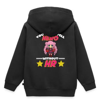 Employment Hire Worker Staff Company Design Spell - Kids Premium Organic Hoodie - black - Back - AI Model Kid Male (0cm)